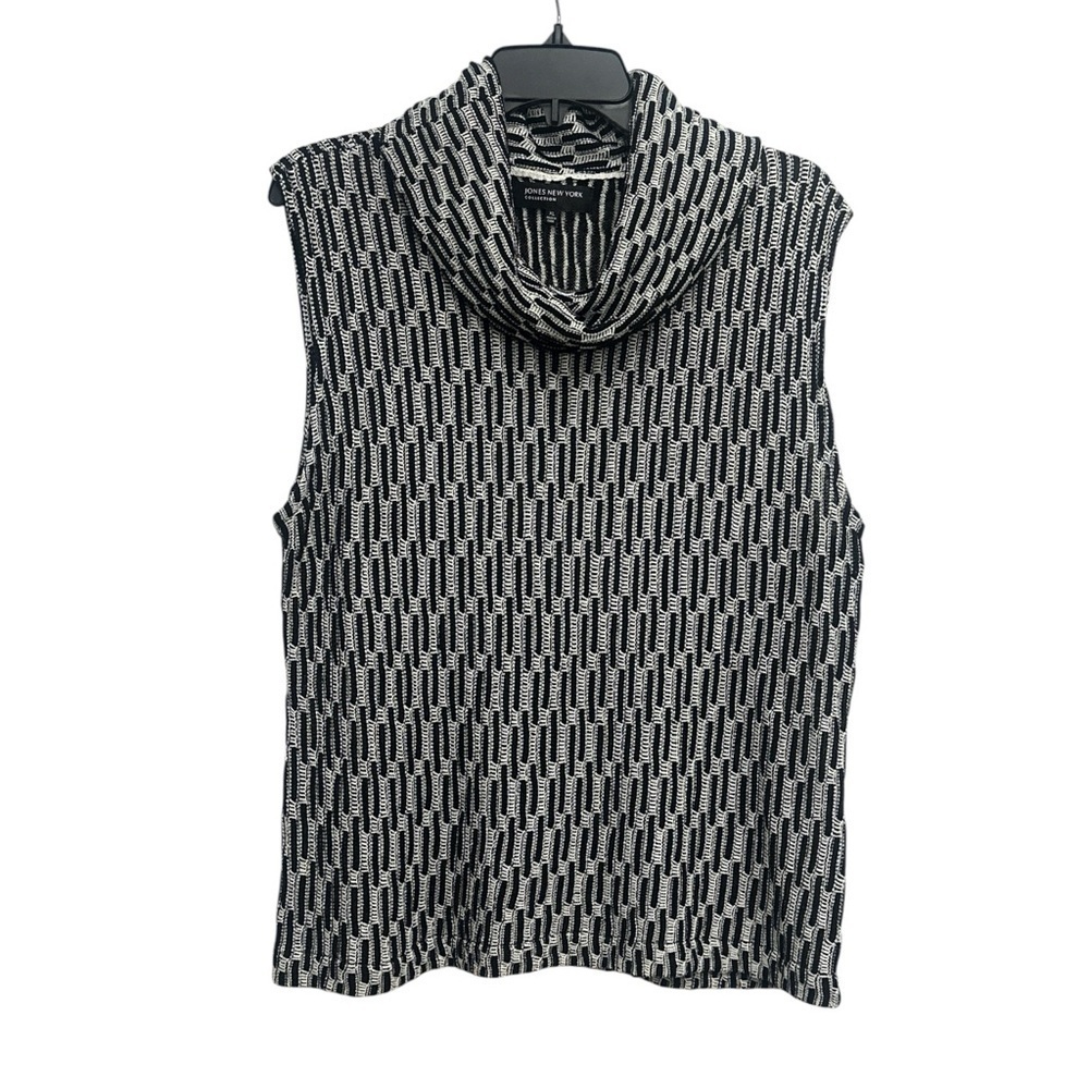 Jones New York Collection Sleeveless Cowl Neck Top Size XL Textured Career